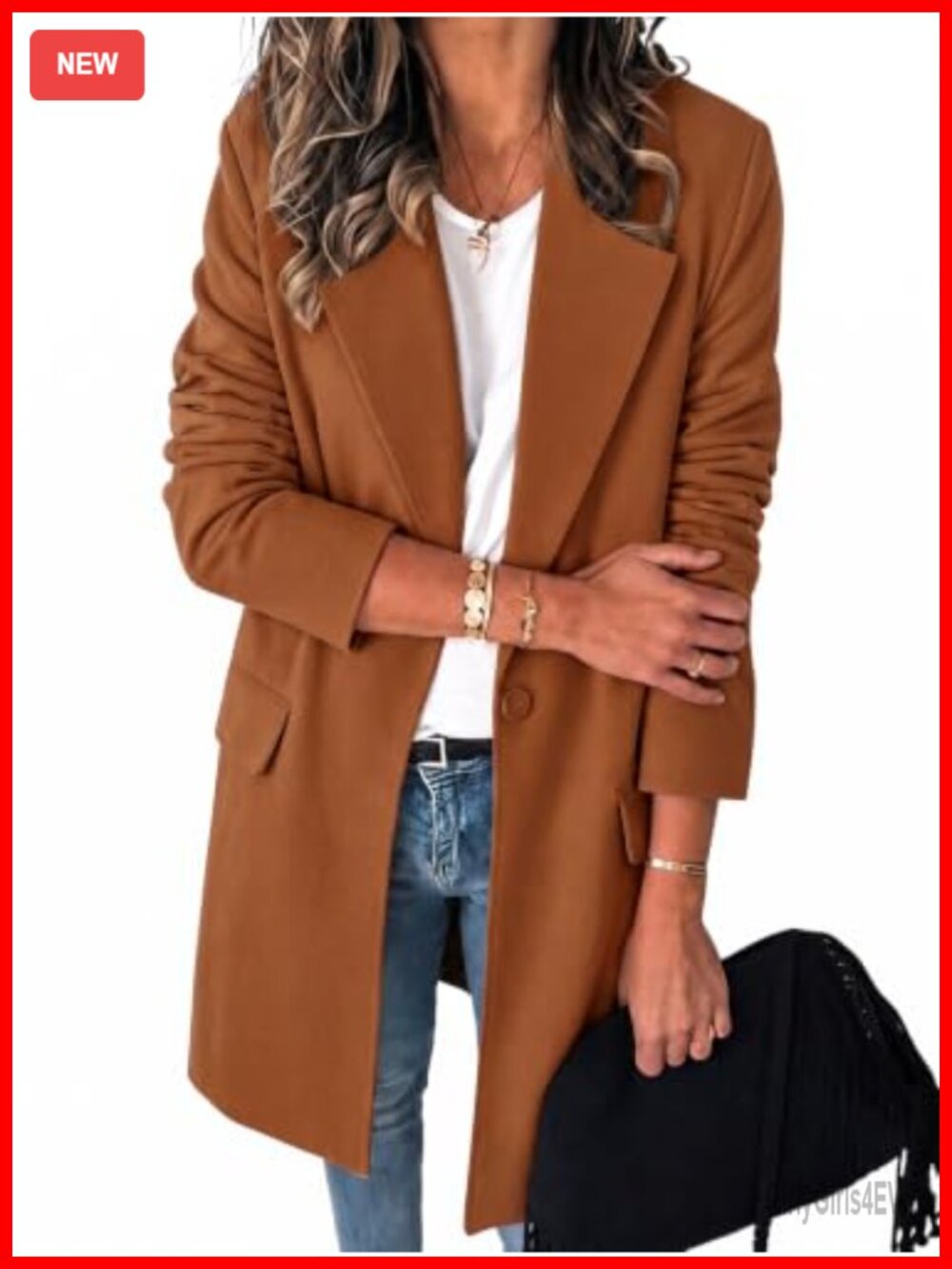 Womens Long Open Front Lapel Blazer Business Casual Suit Jacket Oversized